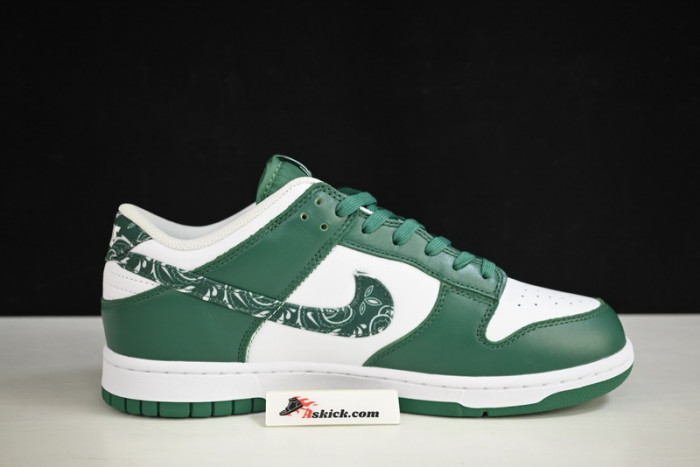 nike dunk low essential paisley pack green (w) dh4401-102