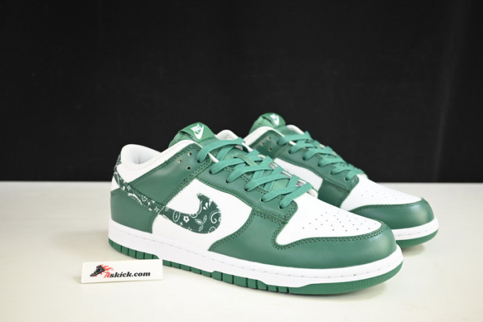 nike dunk low essential paisley pack green (w) dh4401-102