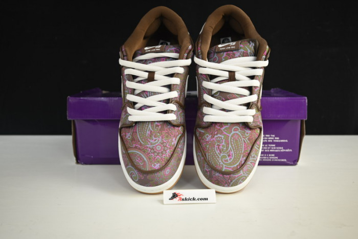 nike sb dunk low pro paisley brown dh7534-200