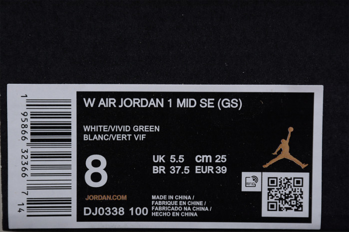 air jordan 1 mid se pastel vivid green grind dj0338-100