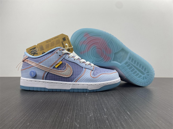 union x nike dunk low blue dj9649-400