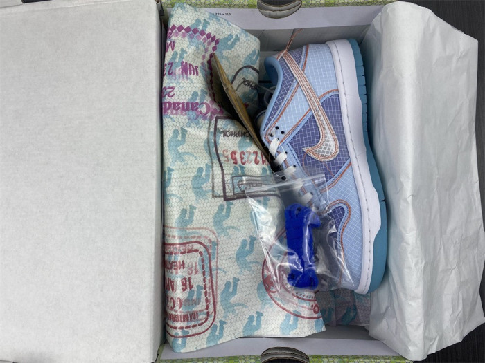 union x nike dunk low blue dj9649-400