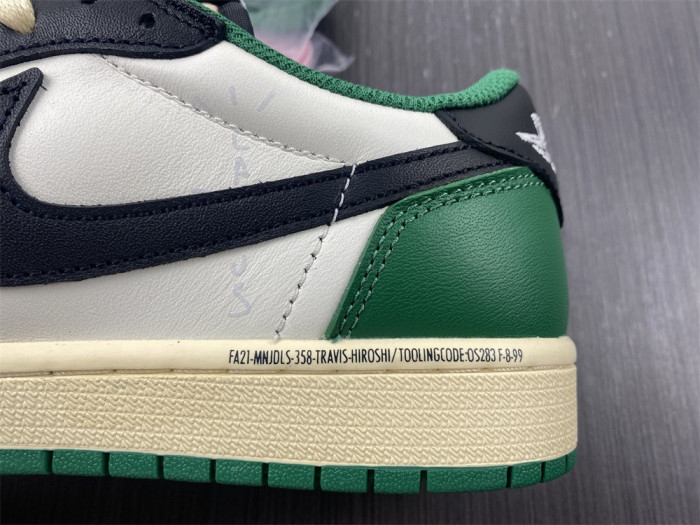 fragment design x travis scott x air jordan 1 low black/beige/green dm7866-128