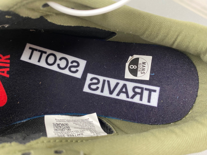 travis scott x air jordan 1 low og “medium olive” dm7866-200