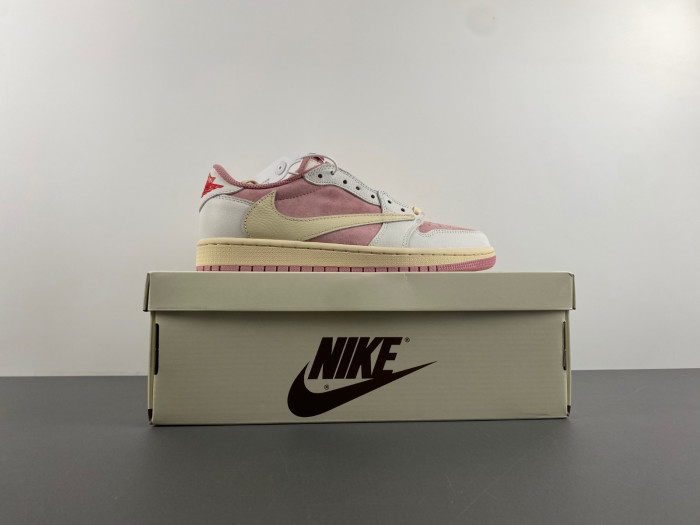 travis scott x air jordan 1 low og pink dm7866-600
