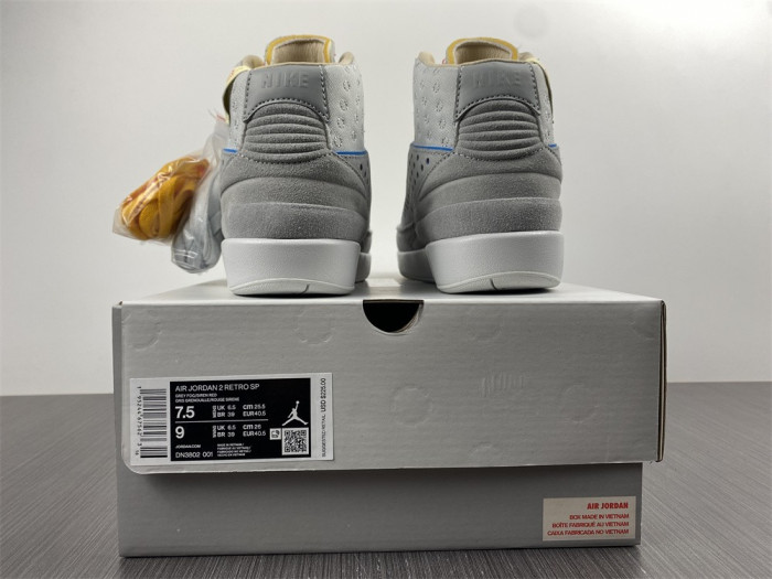 air jordan 2 retro sp union grey fog dn3802-001