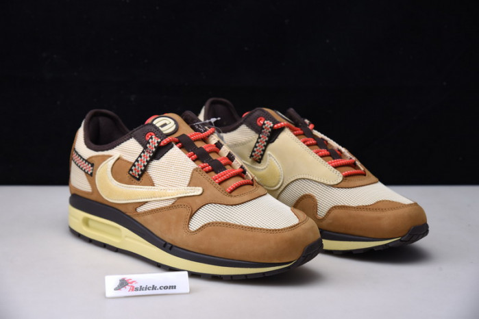travis scott x nike air max 1 wheat do9392-701