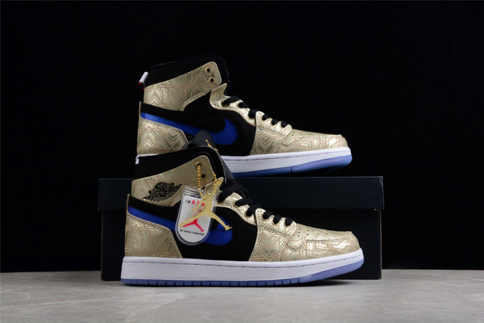 air jordan 1 high zoom air cmft gold laser dq0659-700
