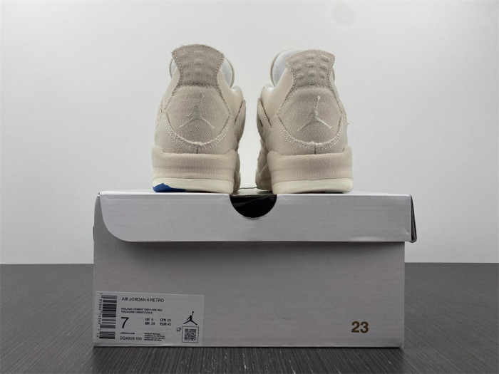 air jordan 4 retro blank canvas (w) dq4909-100