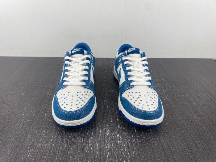 nike dunk low industrial blue sashiko dv0834-101