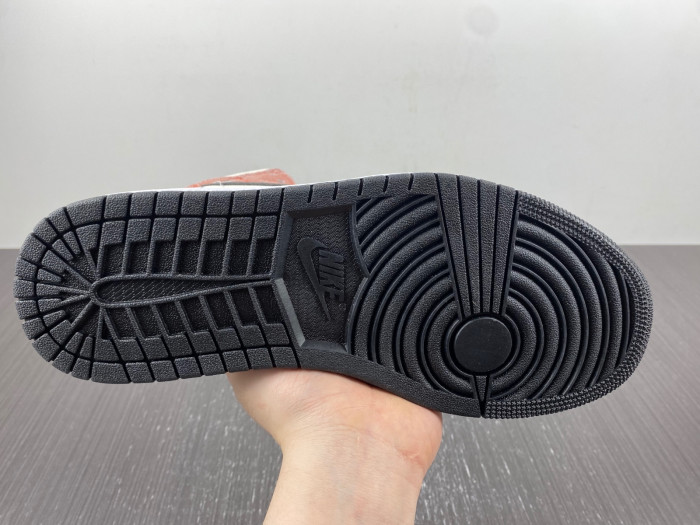 air jordan 1 mid se orange suede dv1336-800