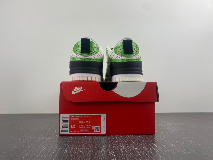 nike dunk low disrupt 2 just do it snakeskin green dv1491-101