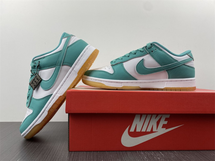 nike dunk low white turquoise dv2190-100