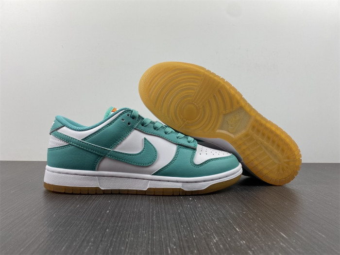 nike dunk low white turquoise dv2190-100