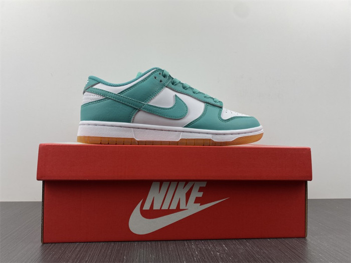 nike dunk low white turquoise dv2190-100