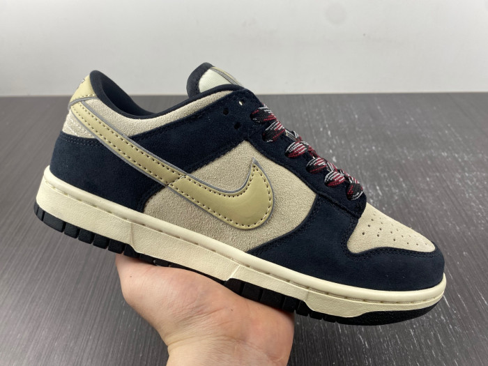 nike dunk low “navy suede” dv3054-001