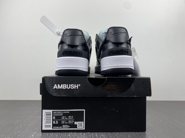 ambush x nike air force 1 low black white dv3464-007