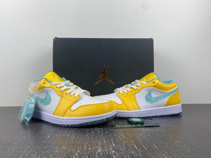 air jordan 1 low gs “citron pulse” dx4375-800