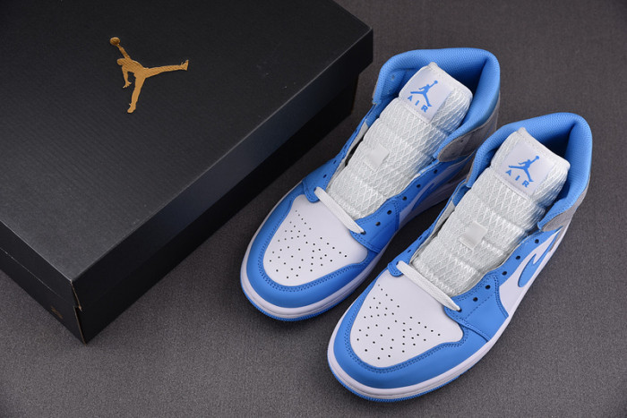 air jordan 1 mid “university blue” dx9276-100