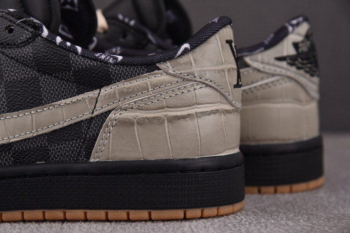 LV x Air Jordan 1 Low x Off-White x Travis Scott DZ2505-001