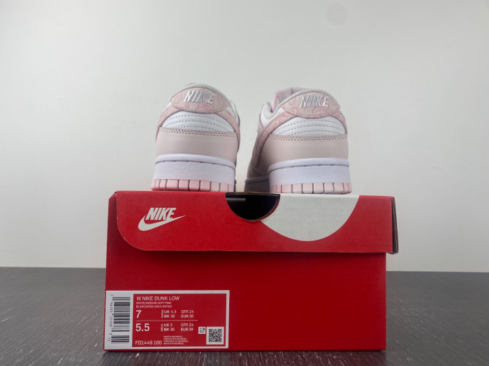 nike dunk low pearl pink fd1449-100