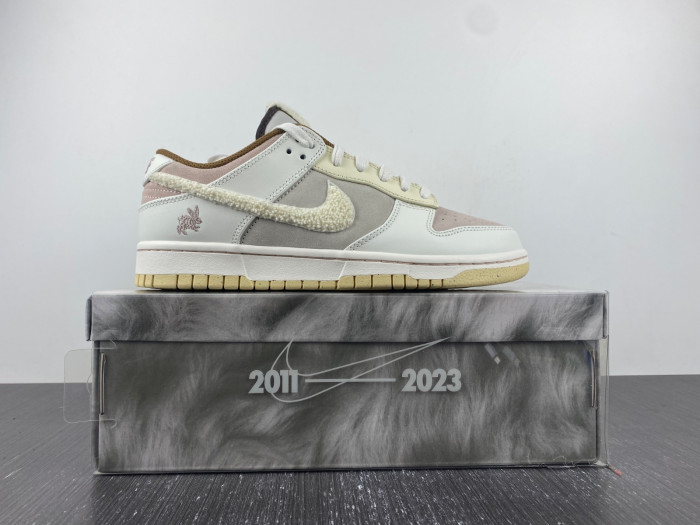 nike dunk low retro prm year of the rabbit fossil stone fd4203-211