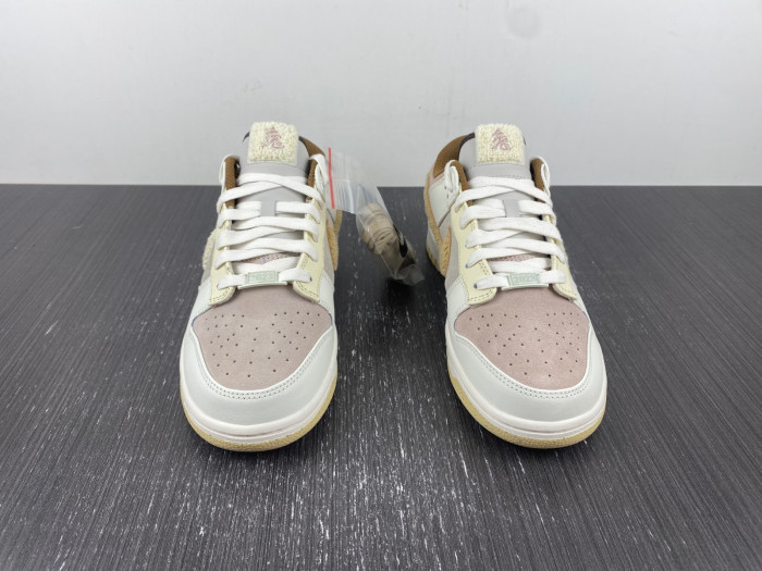 nike dunk low retro prm year of the rabbit fossil stone fd4203-211