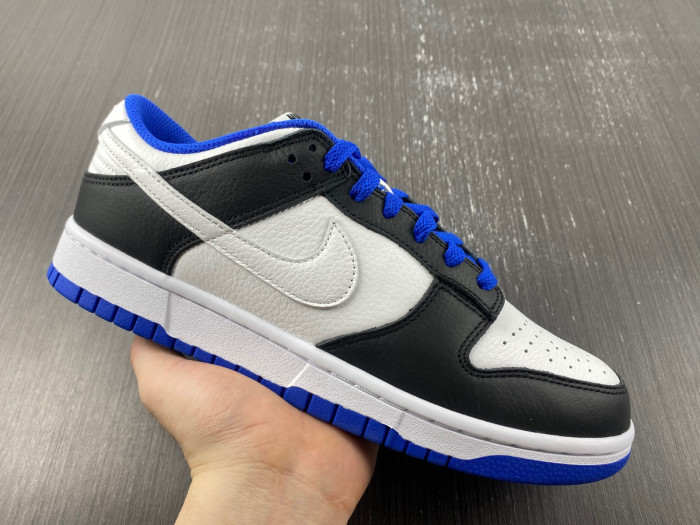 nike dunk low white black royal fd9064-110