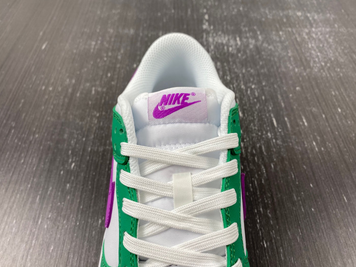 nike dunk low white stadium green fuchsia fd9922-151