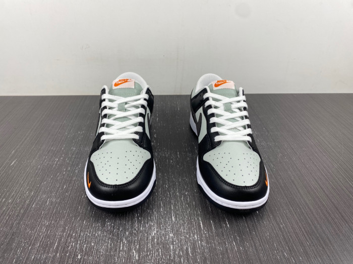 nike dunk low grey black orange mini fn7808-001