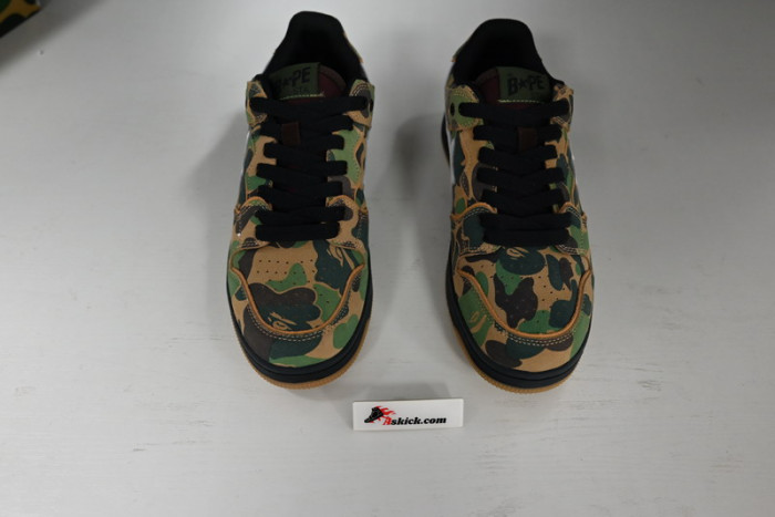 a bathing ape bape sk8 sta abc camo green