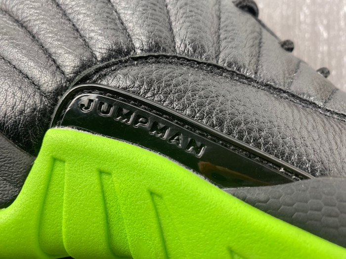 air jordan 12 "black/neon green"