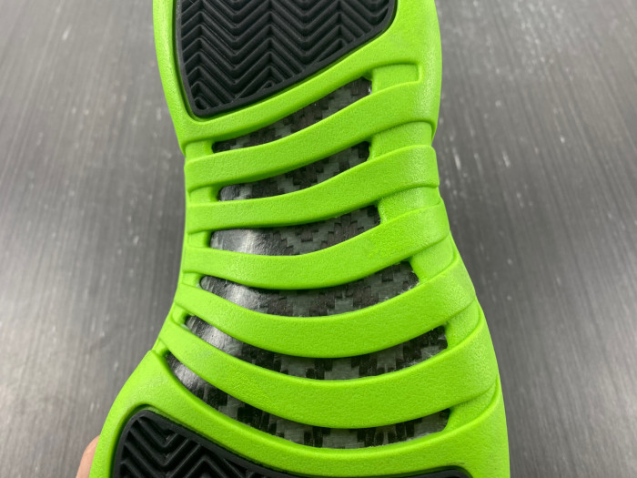 air jordan 12 "black/neon green"