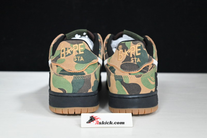 a bathing ape bape sk8 sta abc camo green