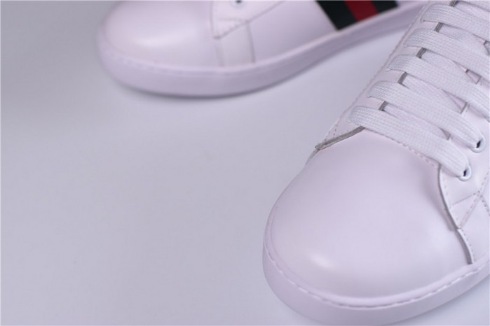 gu ace embroidered low-top sneaker with gg logo