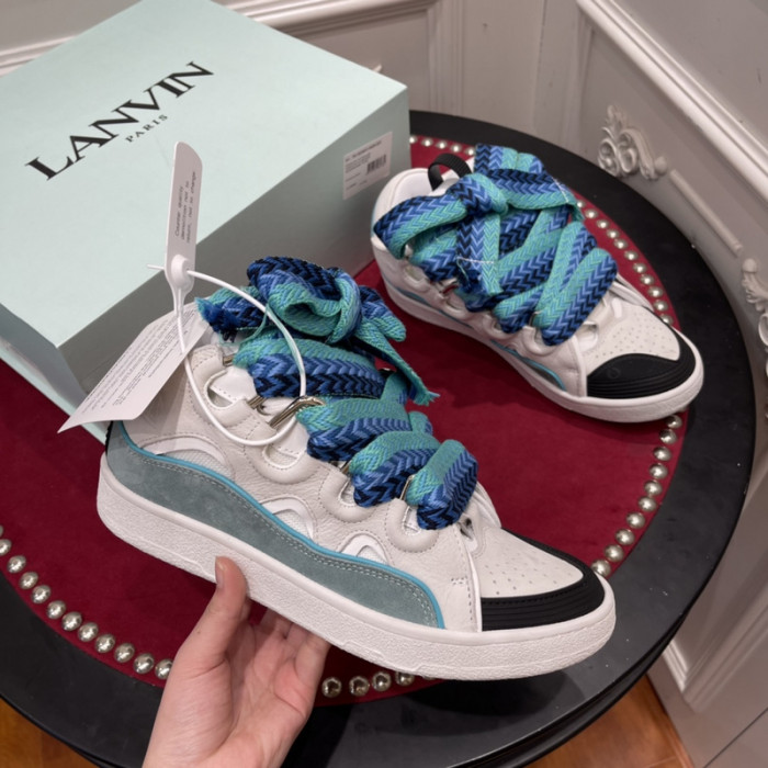 lanv1n leather curb sneakers
