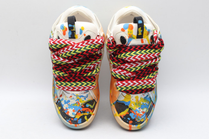 lanv1n leather curb sneakers