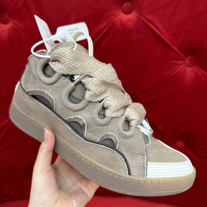 lanv1n leather curb sneakers