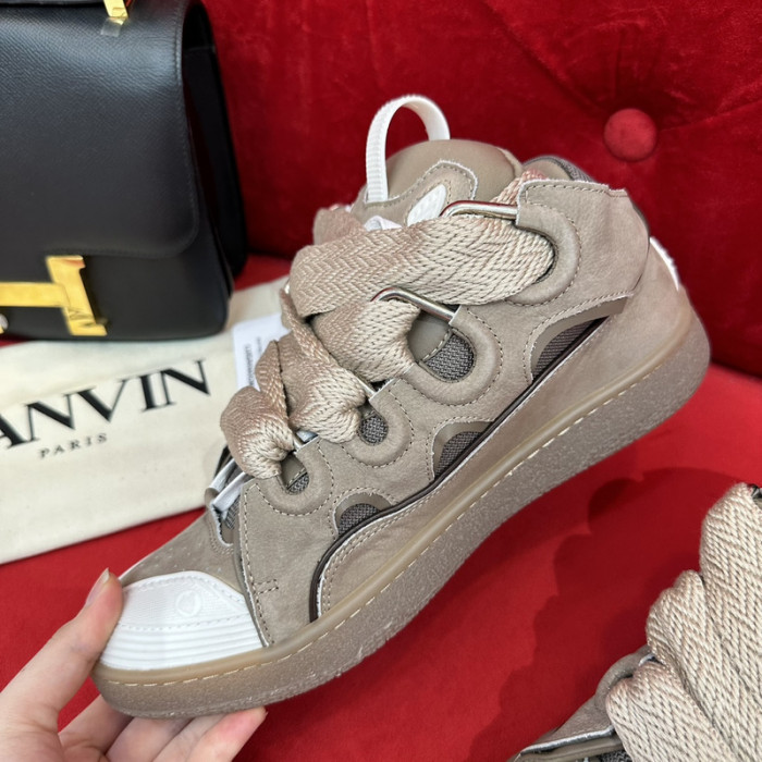 lanv1n leather curb sneakers