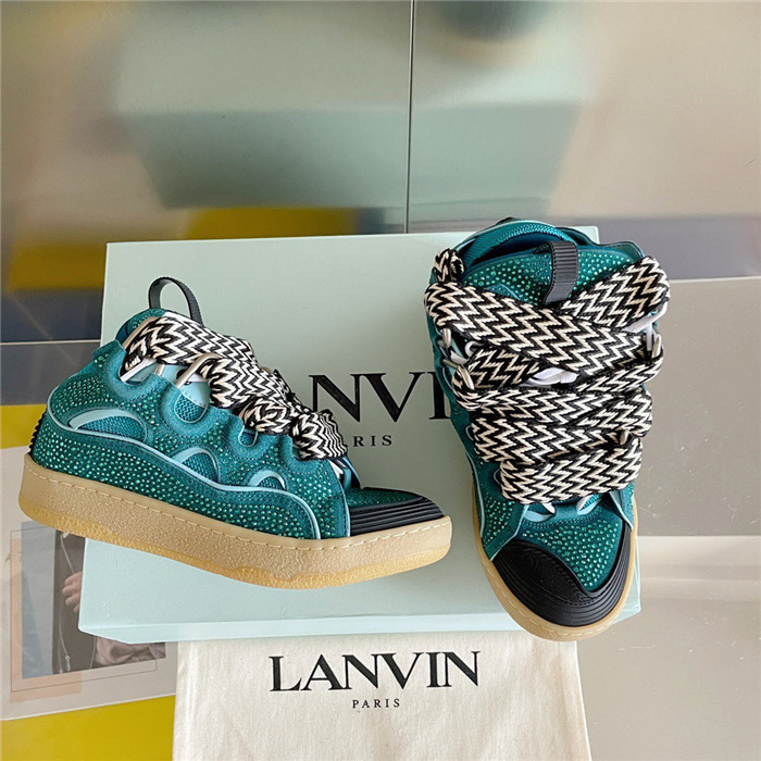 lanv1n leather curb sneakers