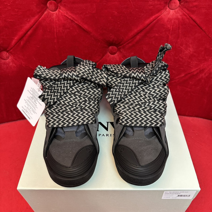 lanv1n leather curb sneakers