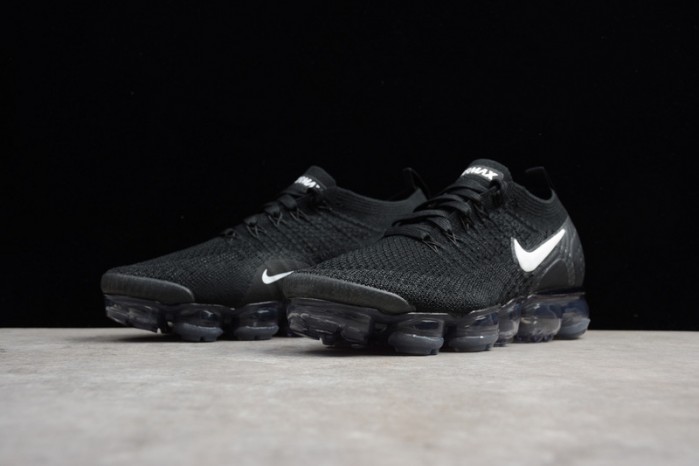 nike air vapormax flyknit 2.0 running sneakers black/grey mens 942842-001