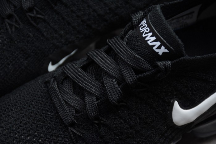 nike air vapormax flyknit 2.0 running sneakers black/grey mens 942842-001