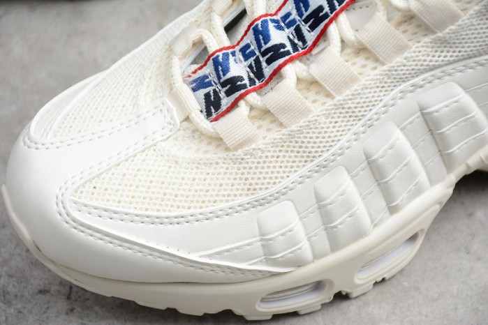 nike air max 95 tt "pull tab" white/ gym blue - gym red aj1844-101