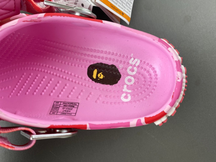 bape x Cr*0*s classic clog 